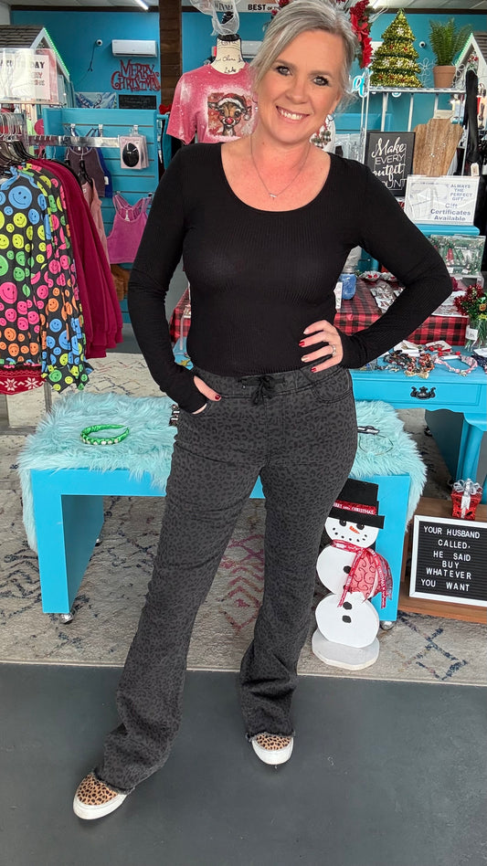 Leopard Flare Joggers