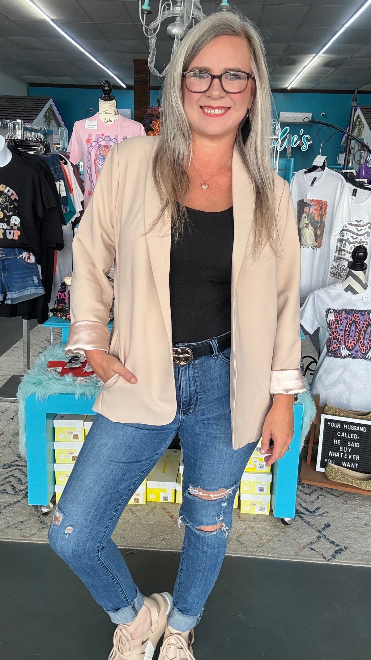 Woven Blazer