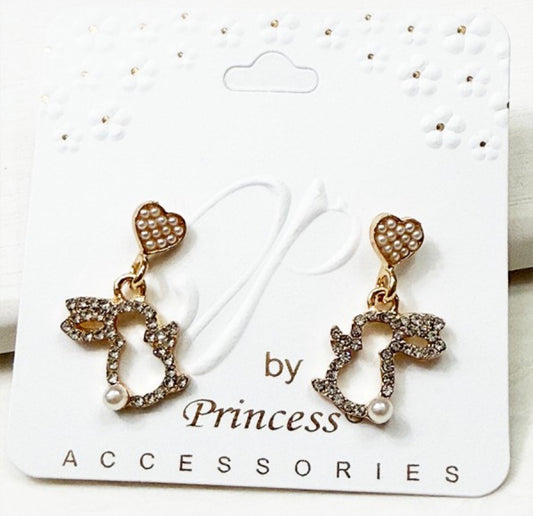 Rhinestone Bunny Earrings