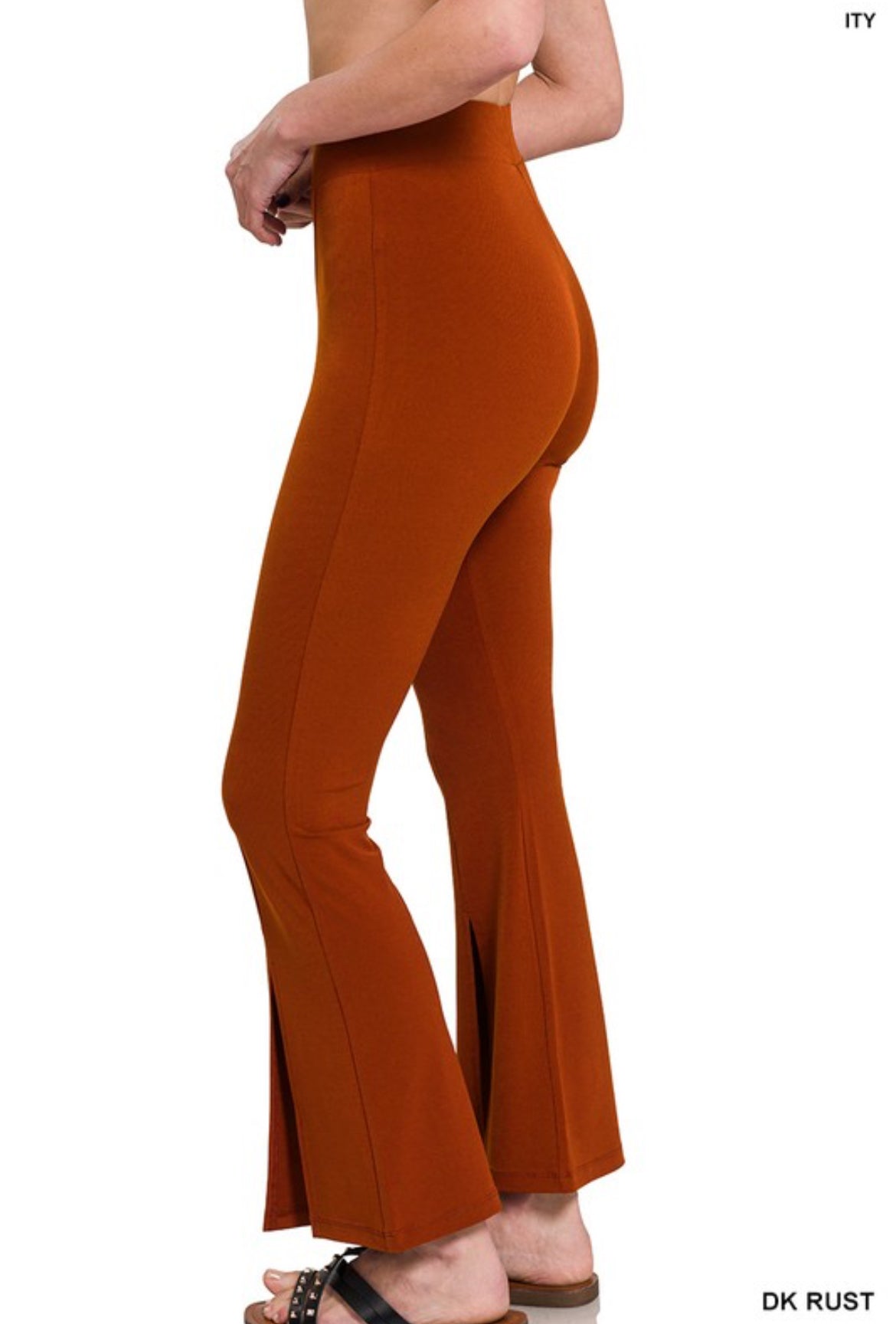 Split Front Flare Pants