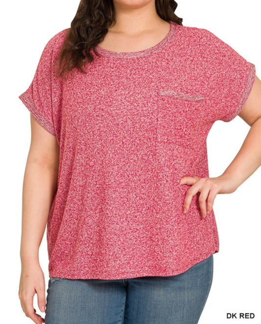 Soft Melange Hacci Top
