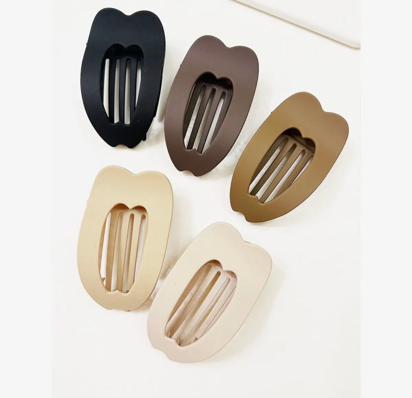 Neutrals Flat Claw Clip