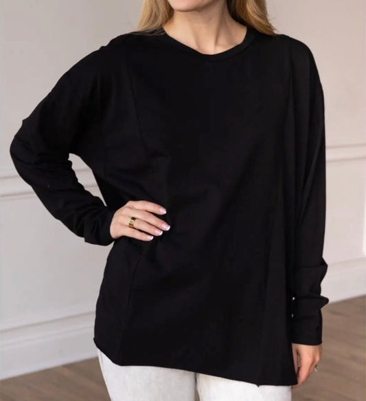 Split Hem Tee-Plus