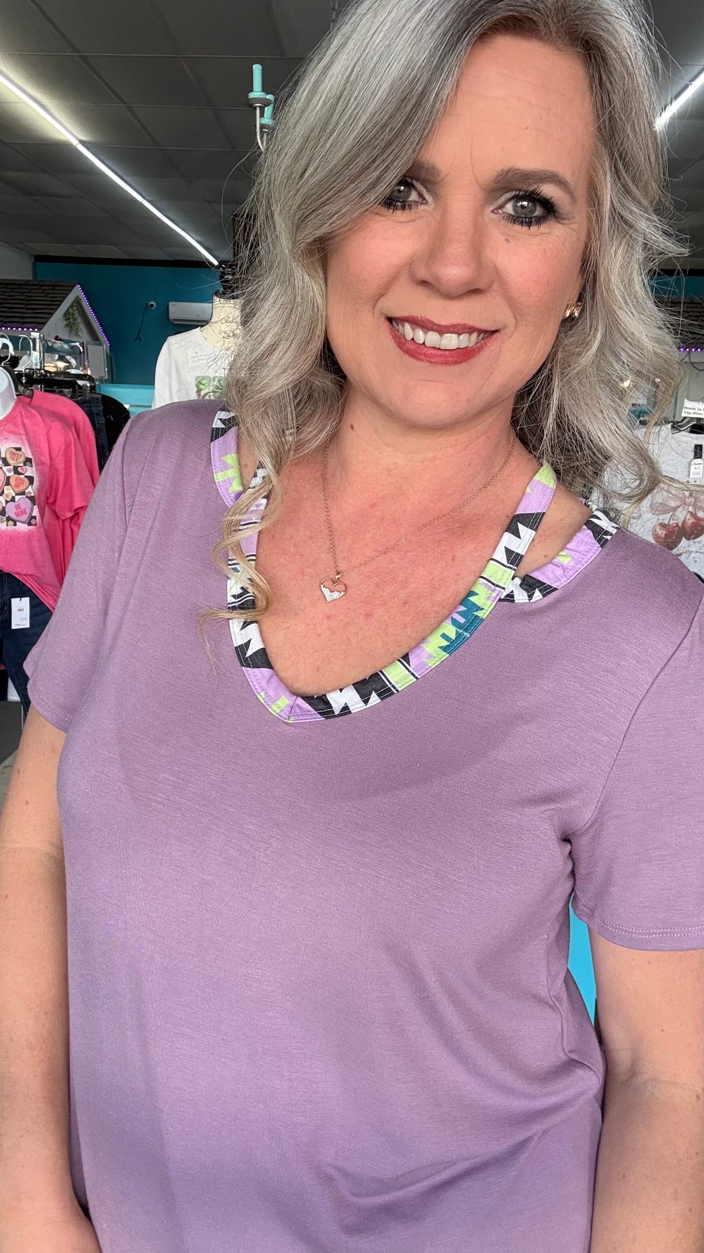 Aztec Trim Top