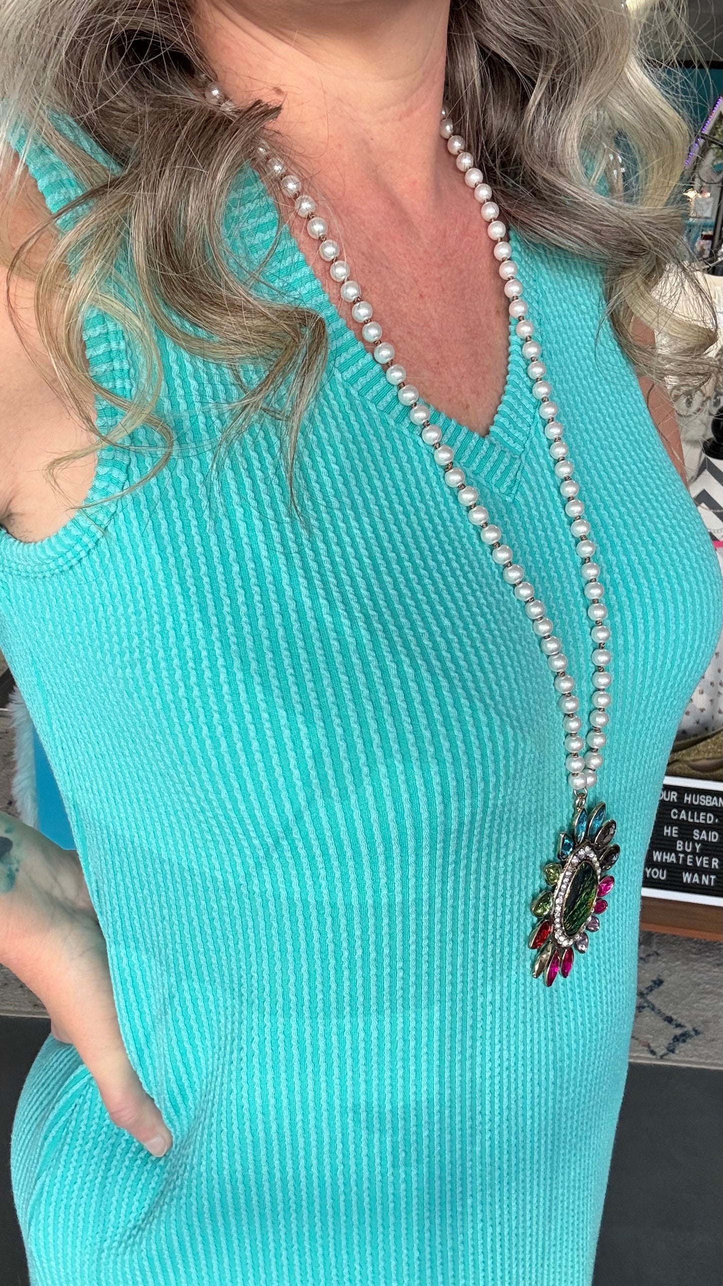 Urban Ribbed Turquoise Dress
