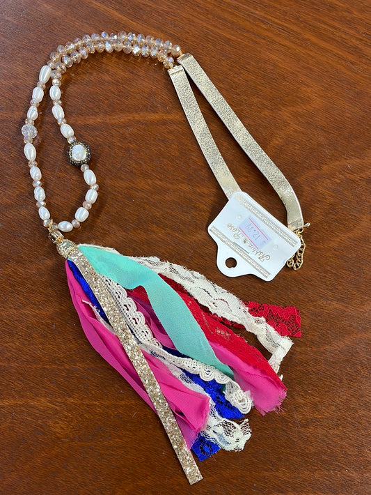 Rag Strip Necklace