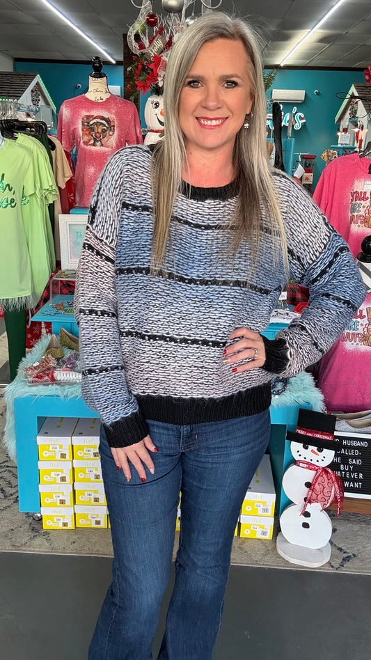 Ombré Stripe Sweater