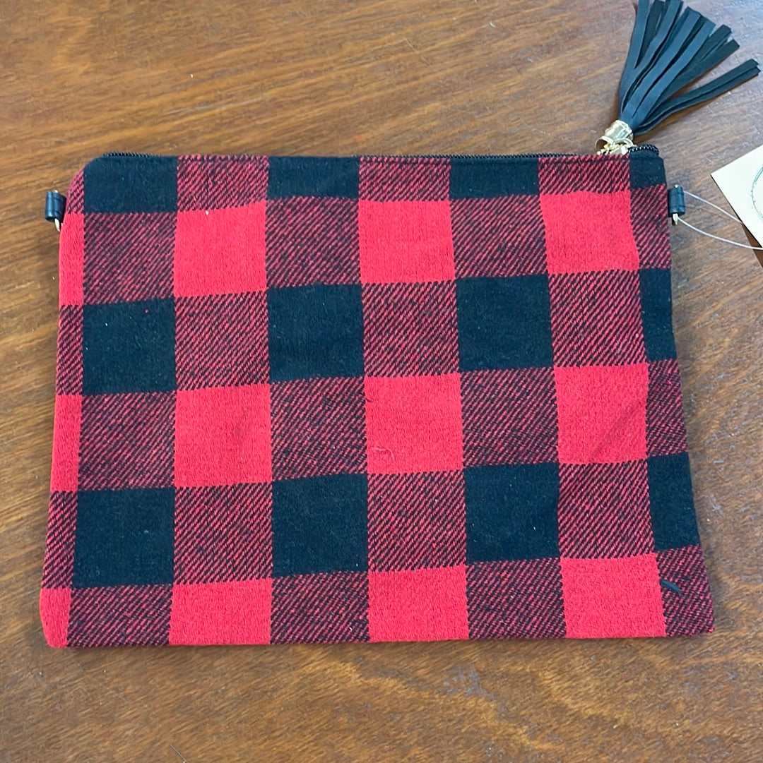 Buffalo Plaid Clutch