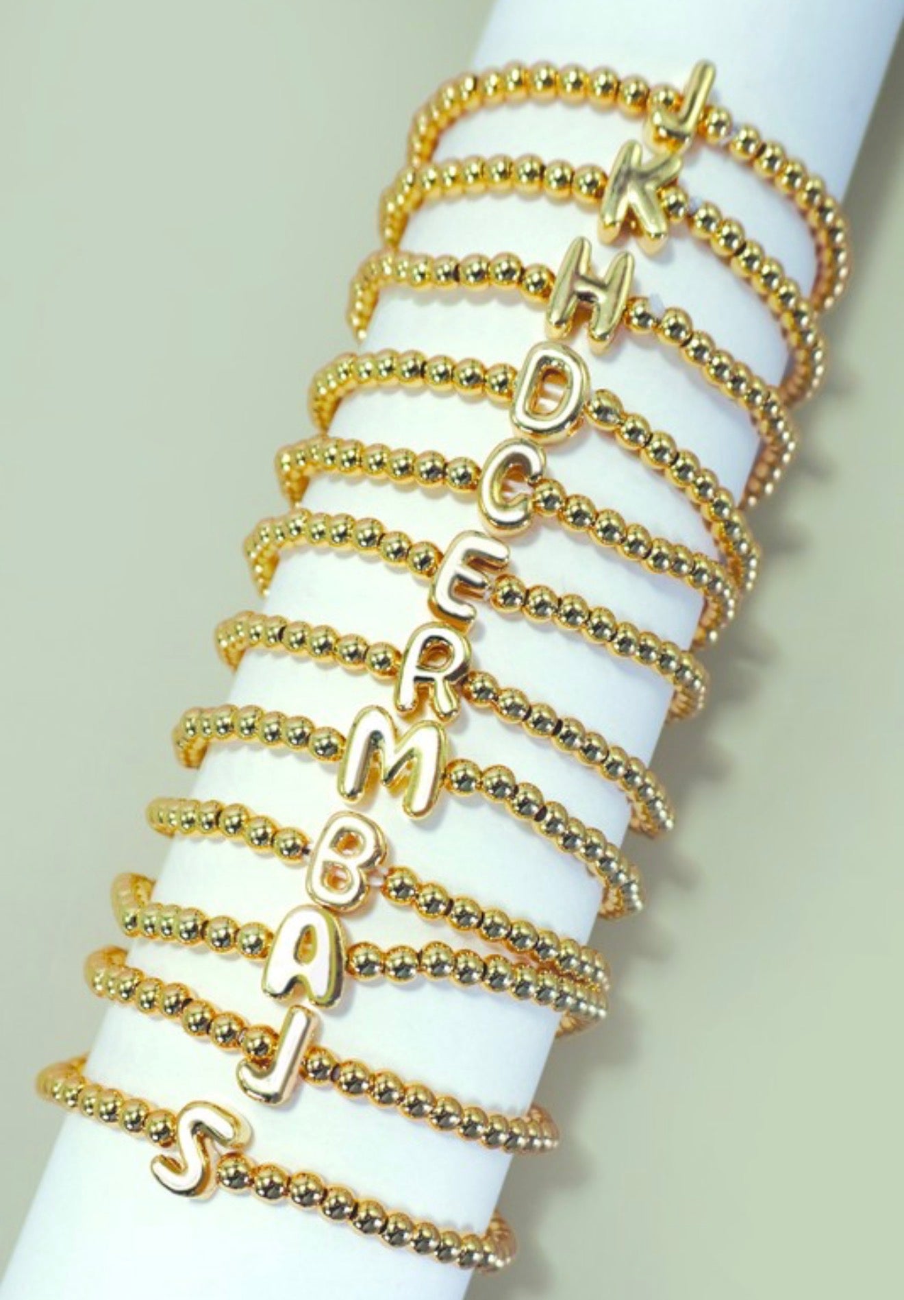 Balloon Initial Bracelet