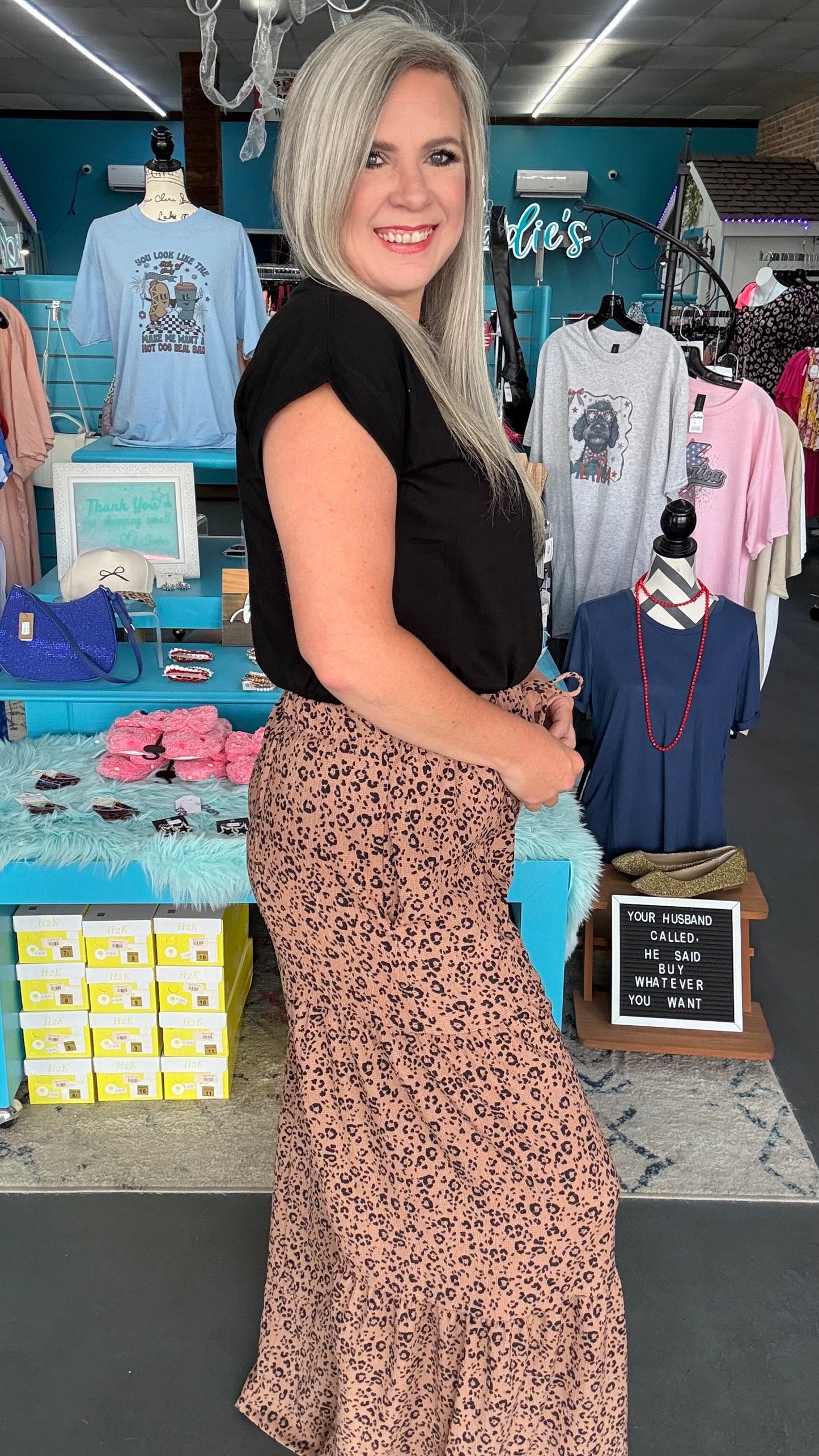 Leopard Tiered Pants