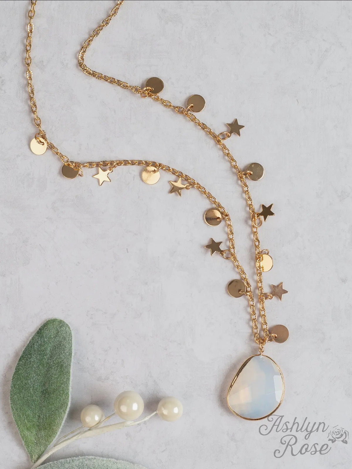 Moon and Stars Necklace