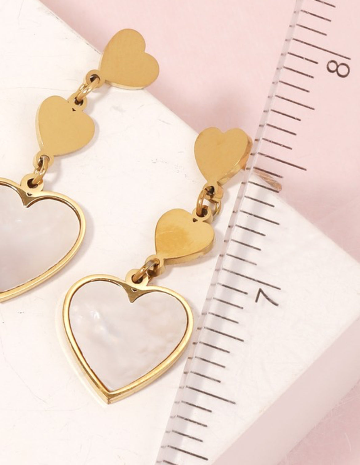 Abalone Heart Earrings