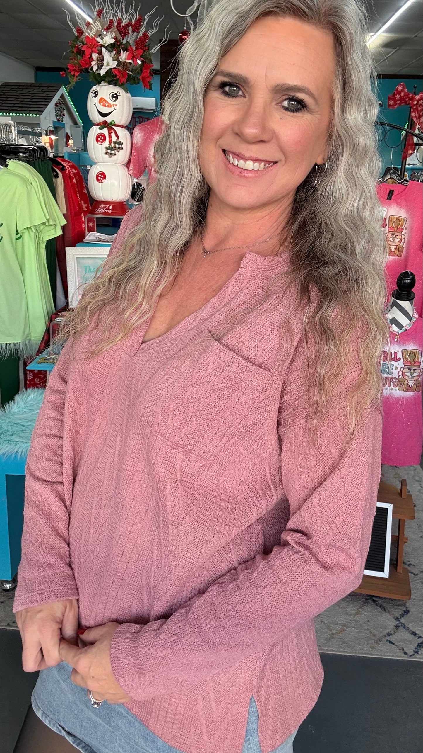 Bubble Gum Sweater Top