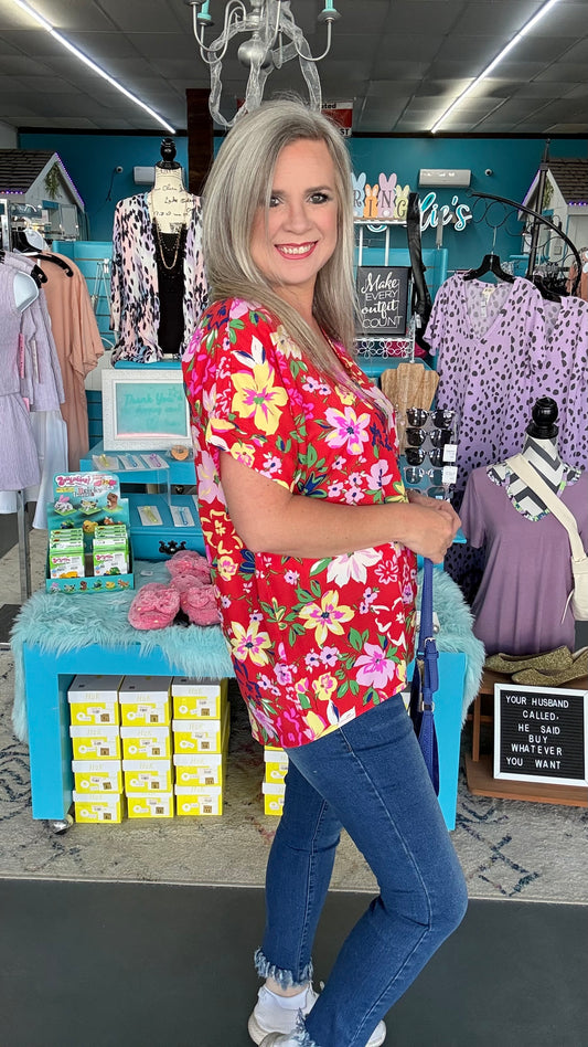 Tropic Floral Blouse