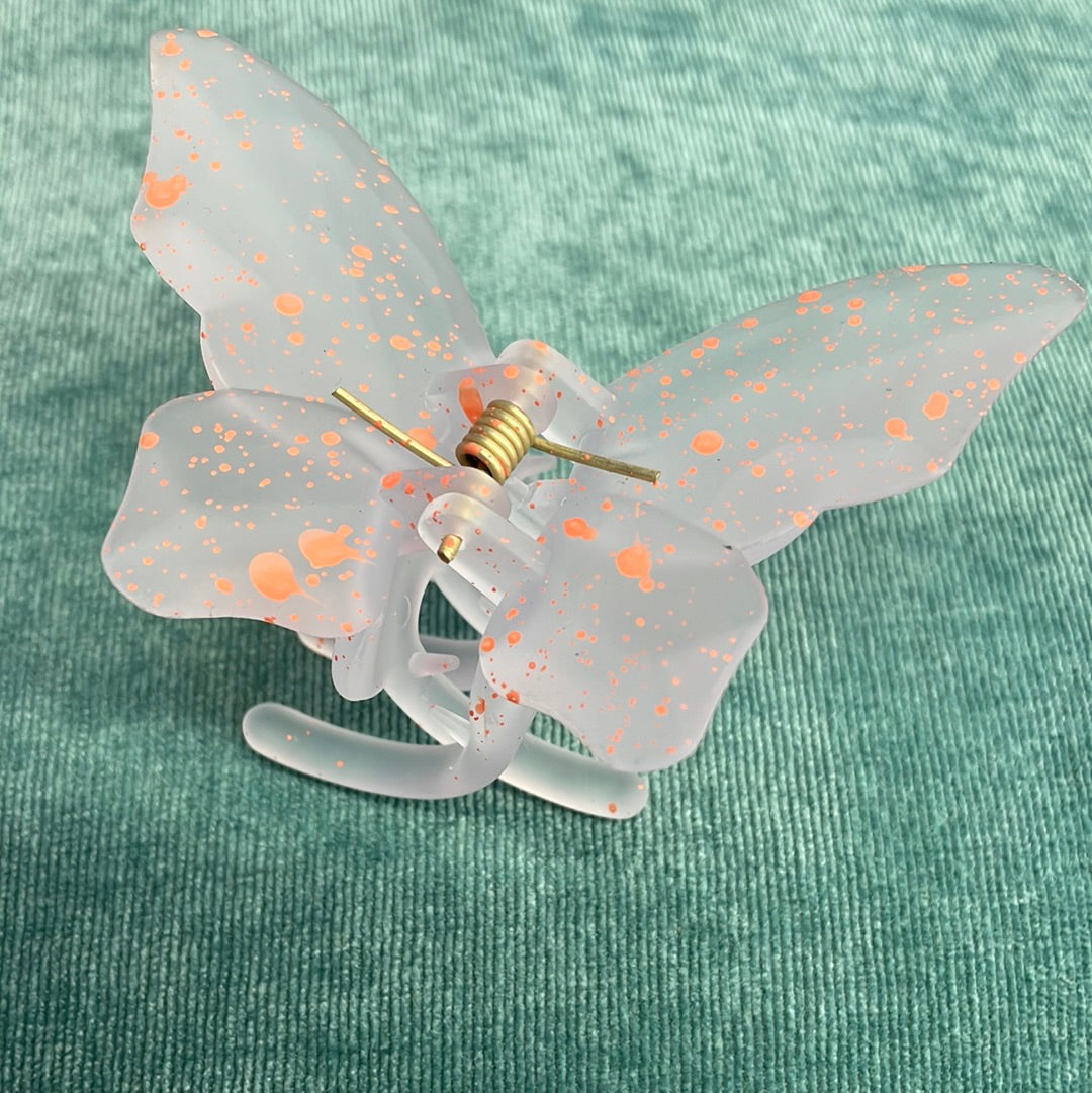 Paint Splatter Butterfly Clip