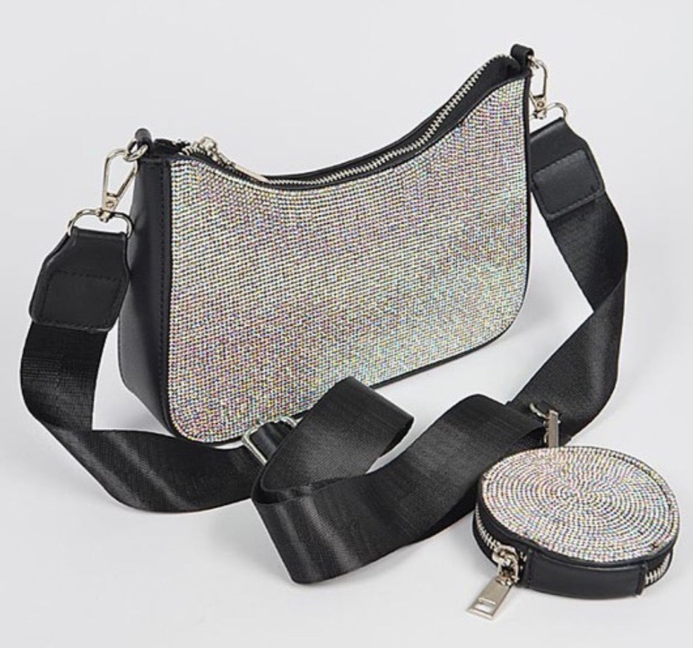 Rhinestone Crossbody Purse