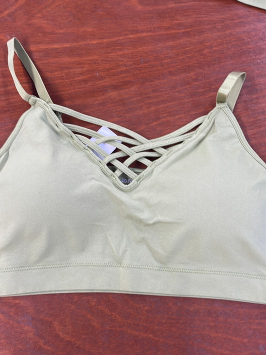 Light Olive Bralette-Plus