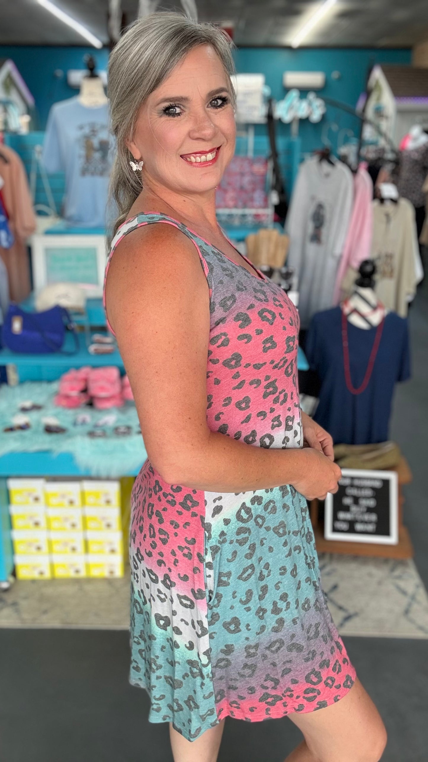 Ombré Leopard Dress