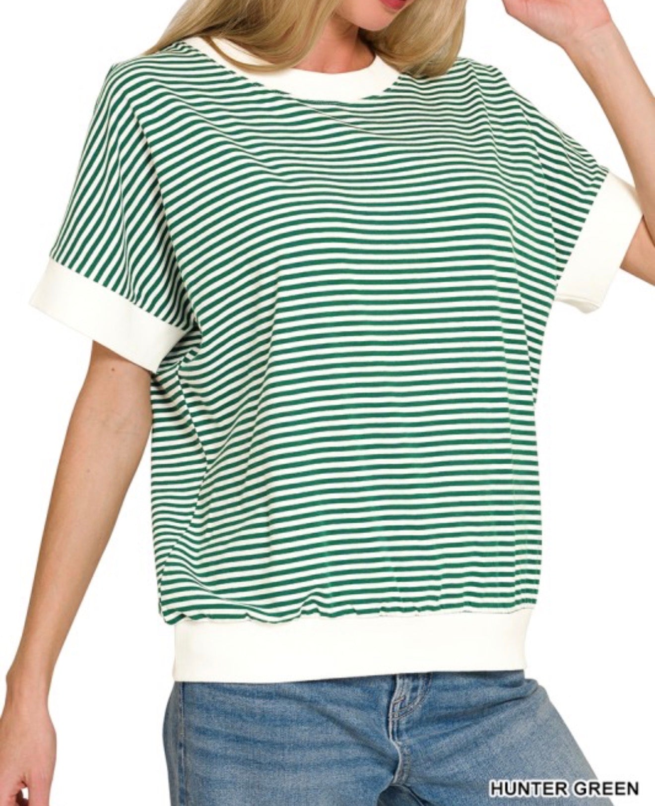 Banded Stripe Top