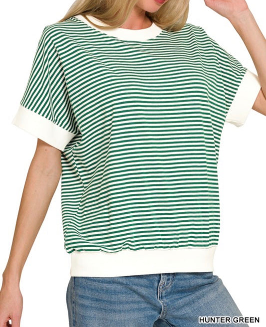 Banded Stripe Top