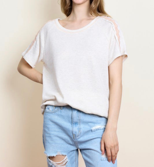 Crochet Detail Top-Plus