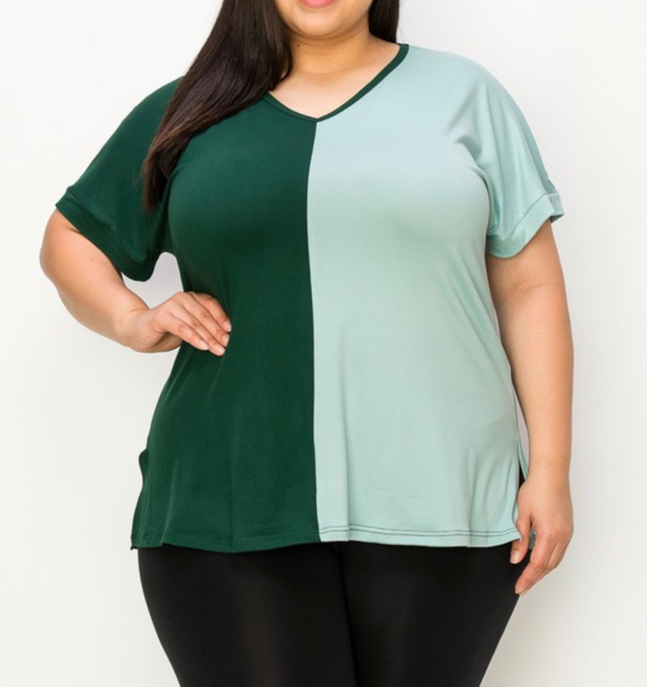 Two-Tone Tee-Plus