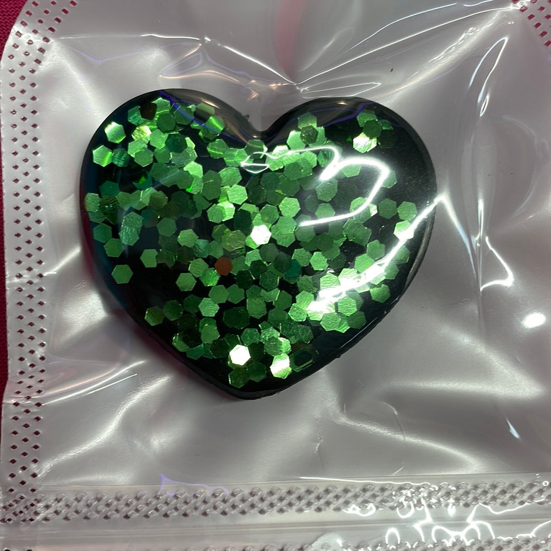 Glitter Heart Phone Grip