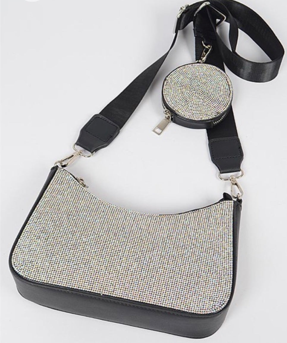 Rhinestone Crossbody Purse
