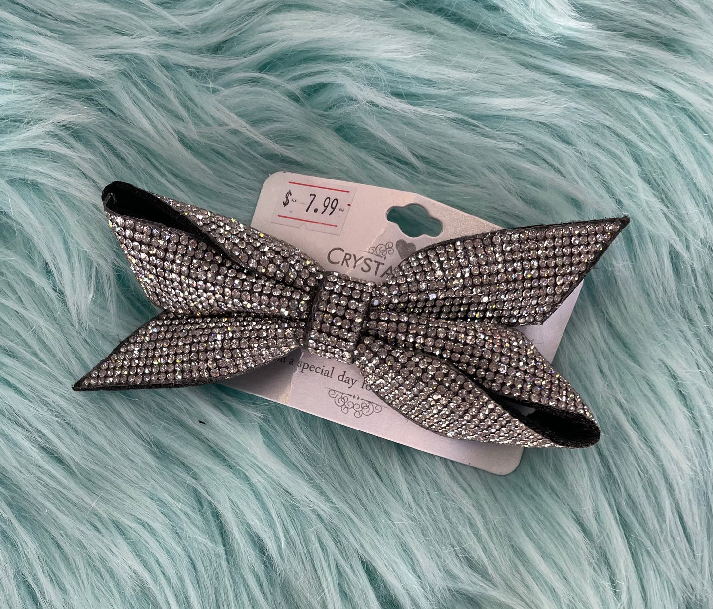 Rhinestone Hair Bow