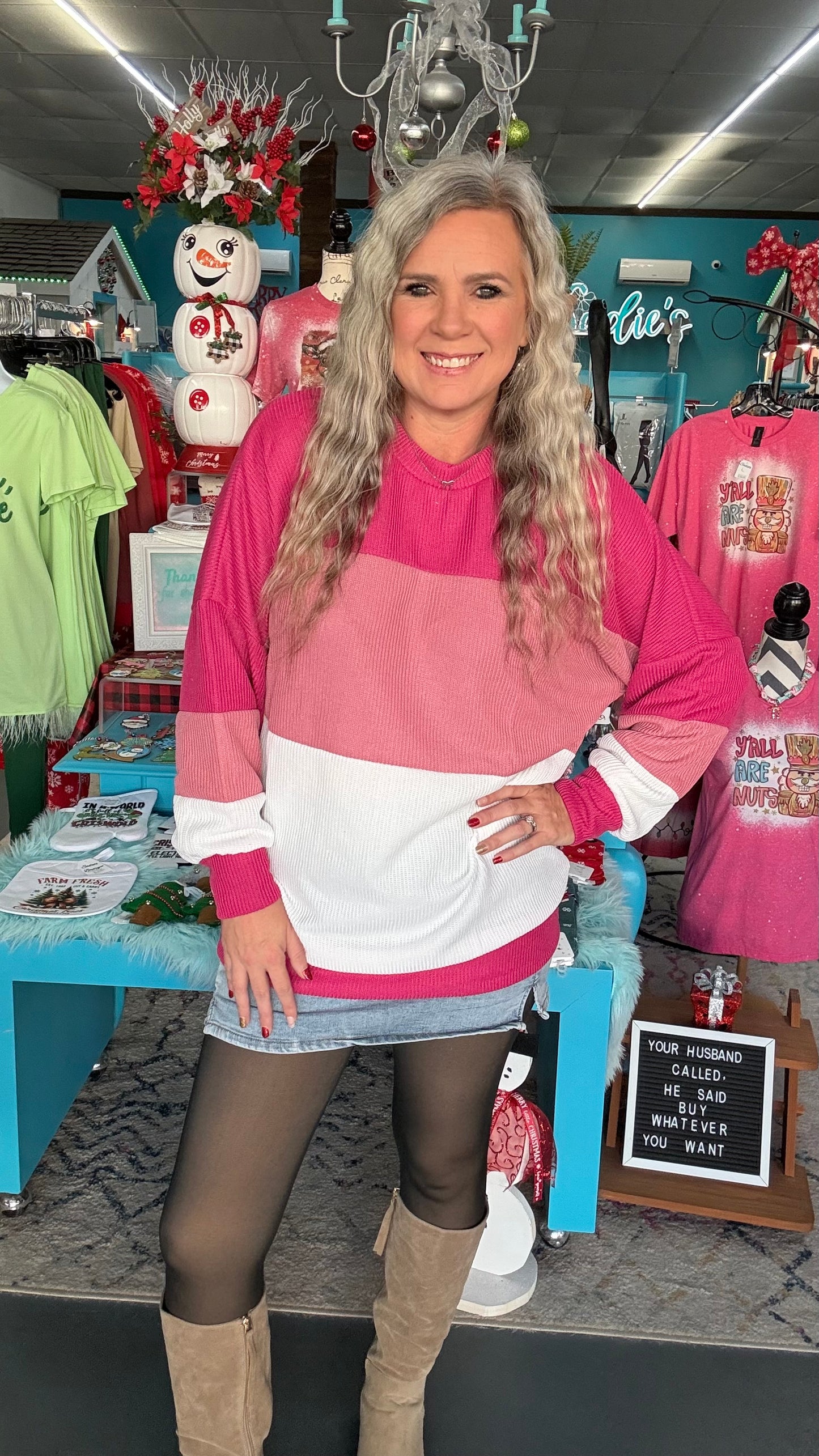 Colorblock Tunic-Plus