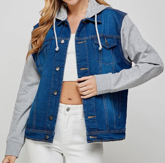 Denim Hoodie Jacket