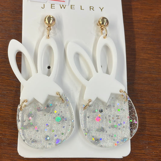 Easter Egg Bunny Earrings
