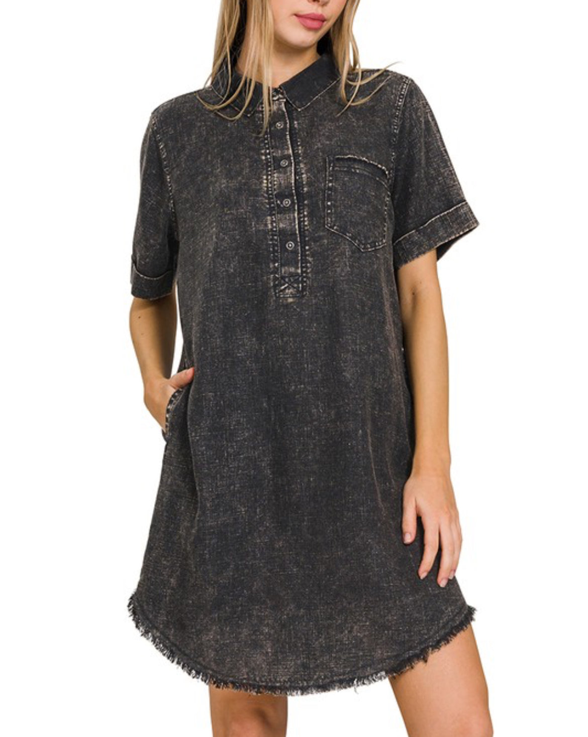 Washed Linen Dress