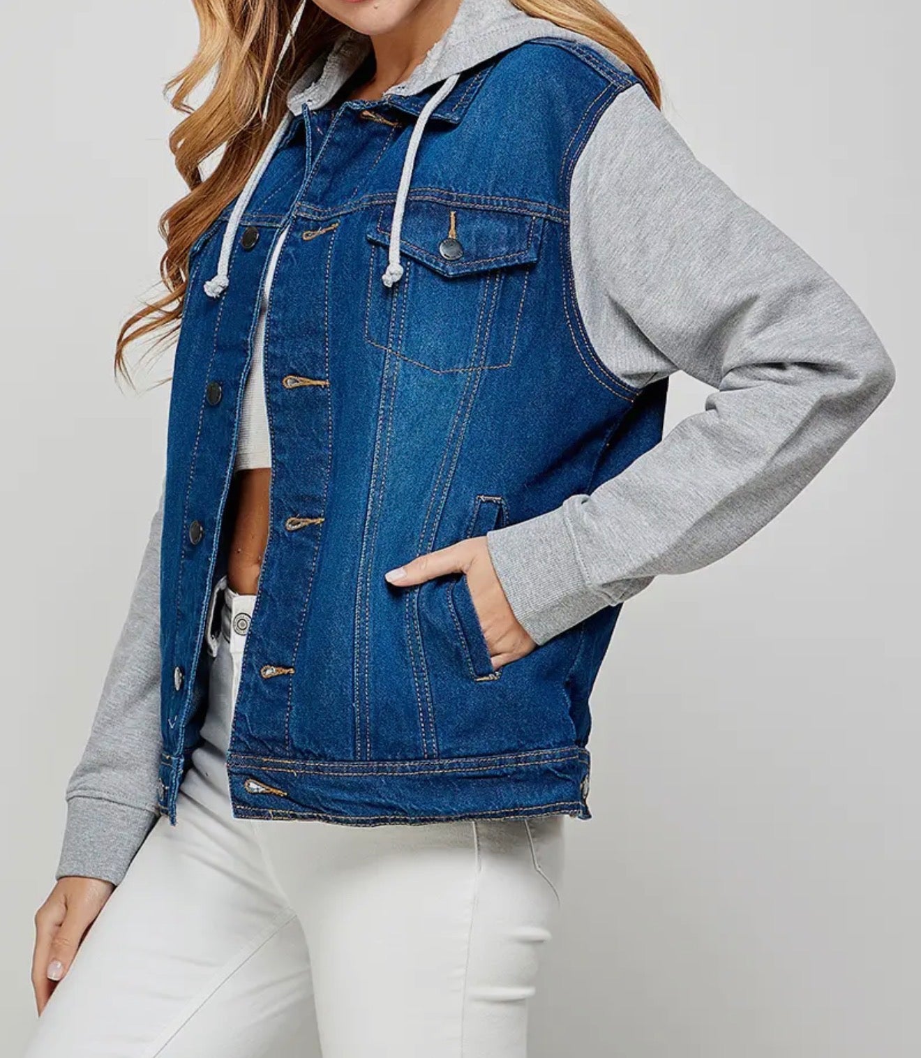 Denim Hoodie Jacket