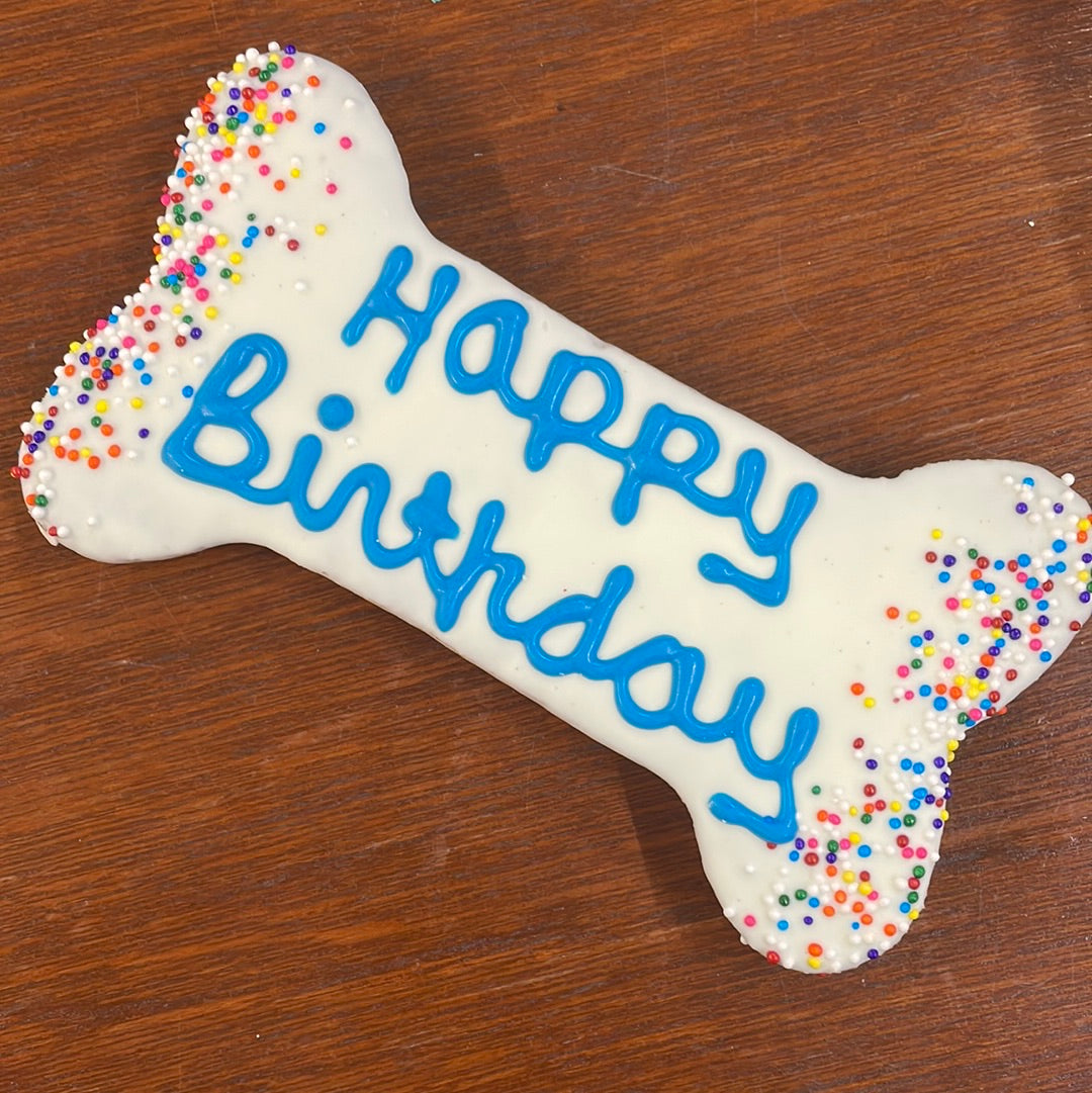 Birthday Dog Cookie