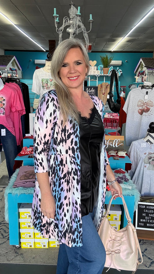 Rainbow Ombré Cardigan