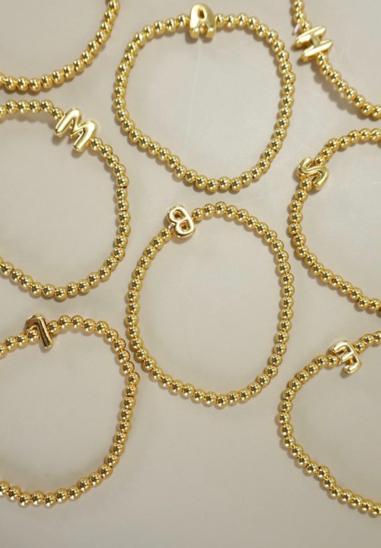 Balloon Initial Bracelet