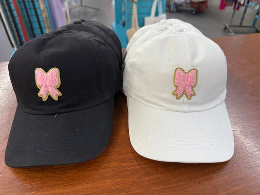 Chenille Bow Hat