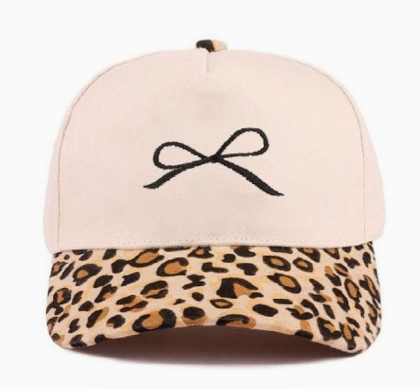 Leopard Bow Hat