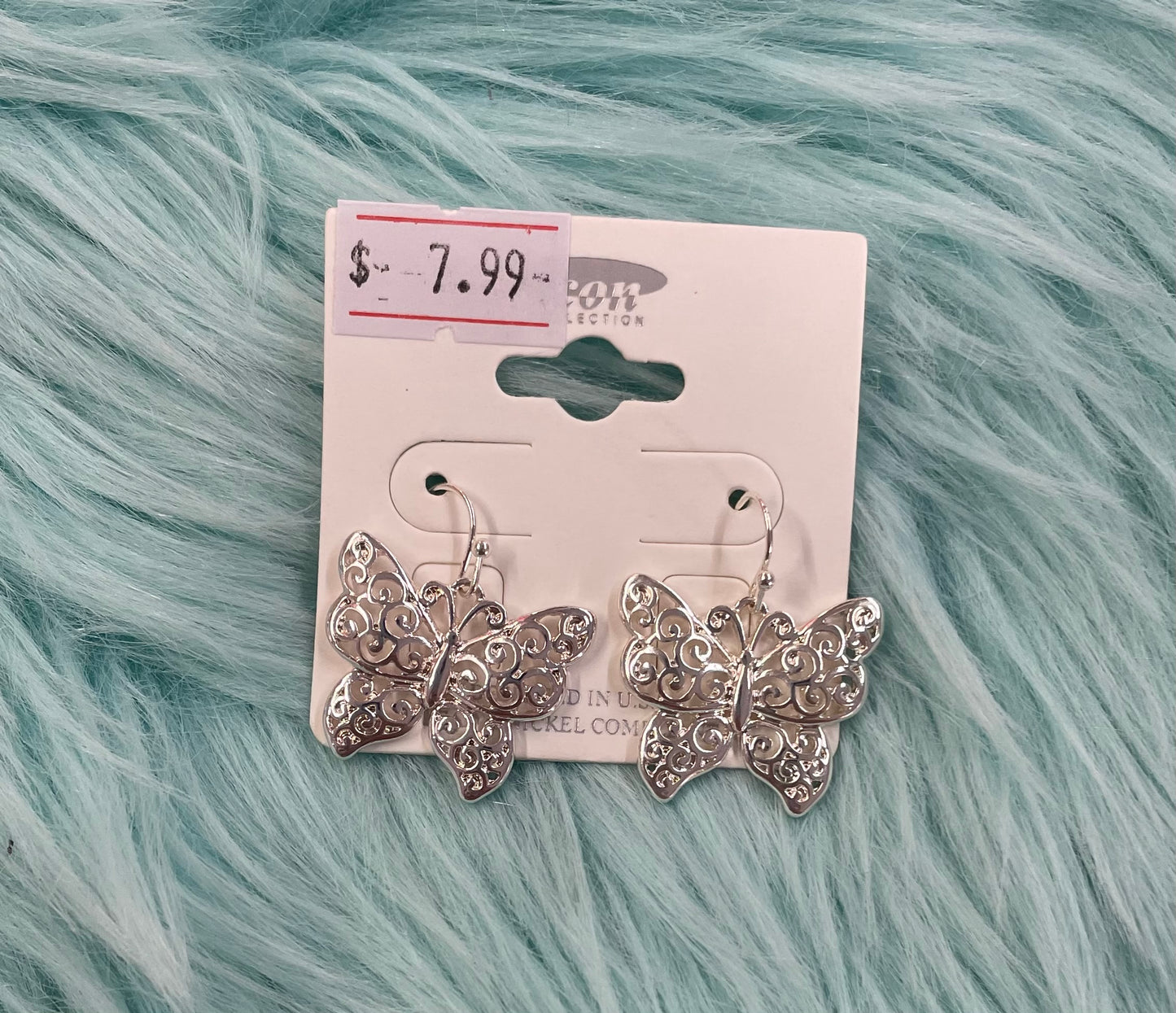 Scroll Butterfly Earrings