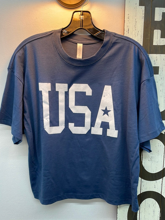 USA Cropped Tee