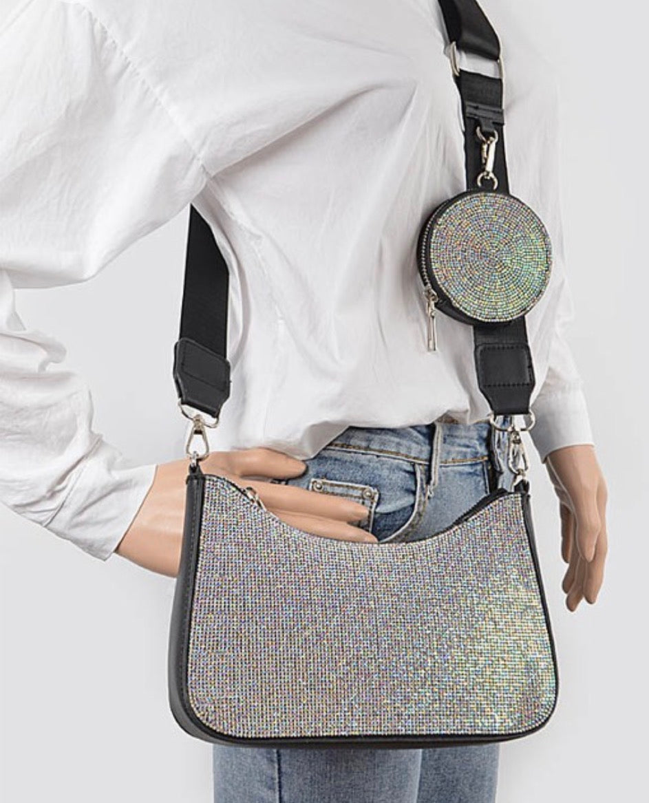 Rhinestone Crossbody Purse
