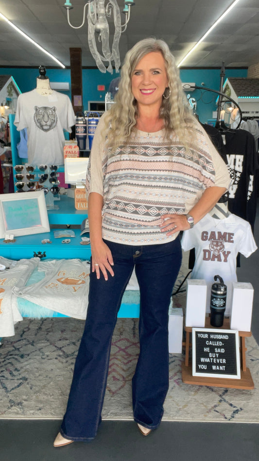 Tribal Dolman Top
