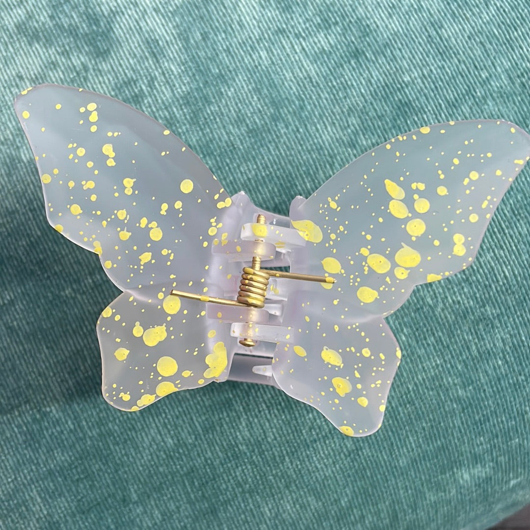 Paint Splatter Butterfly Clip