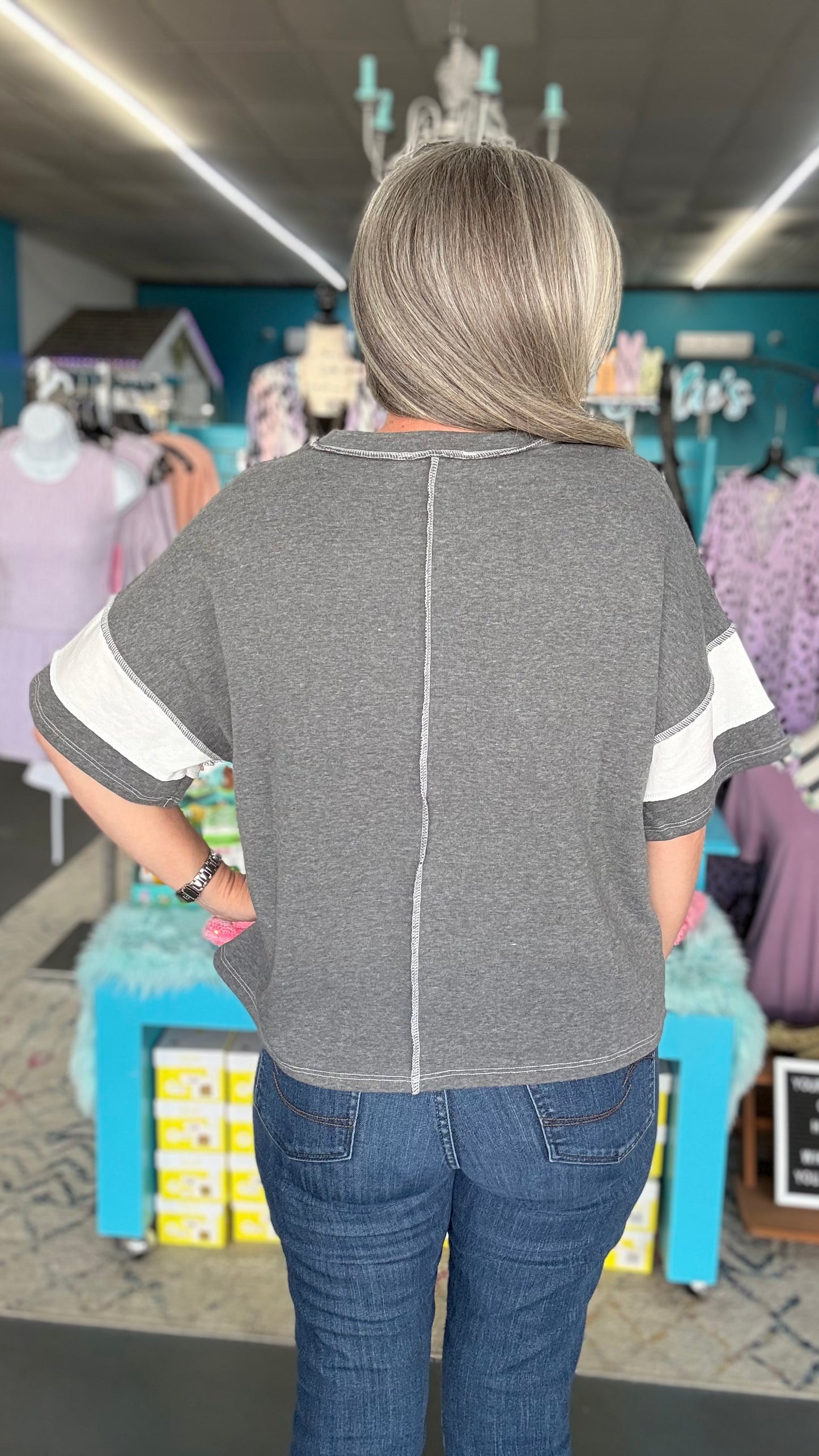 Reverse Stitch Top