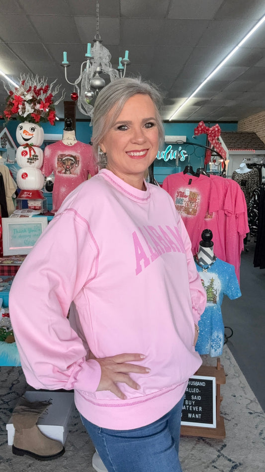 Pink Alabama Sweashirt