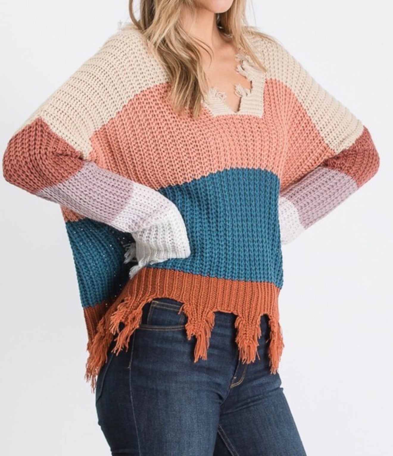 Oversized Stripe Sweater
