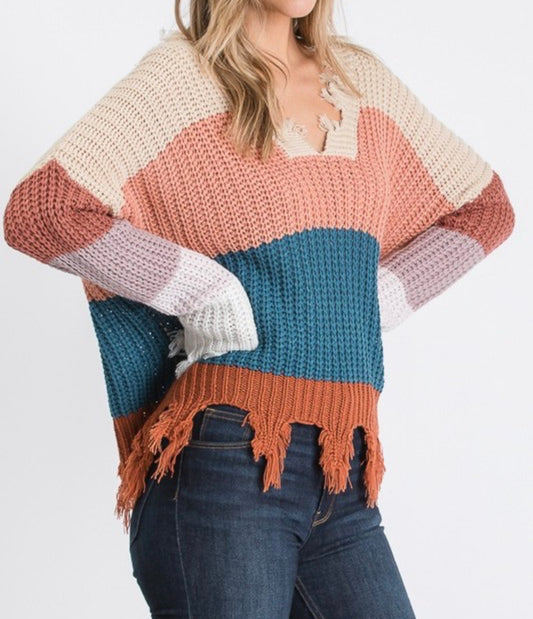 Oversized Stripe Sweater