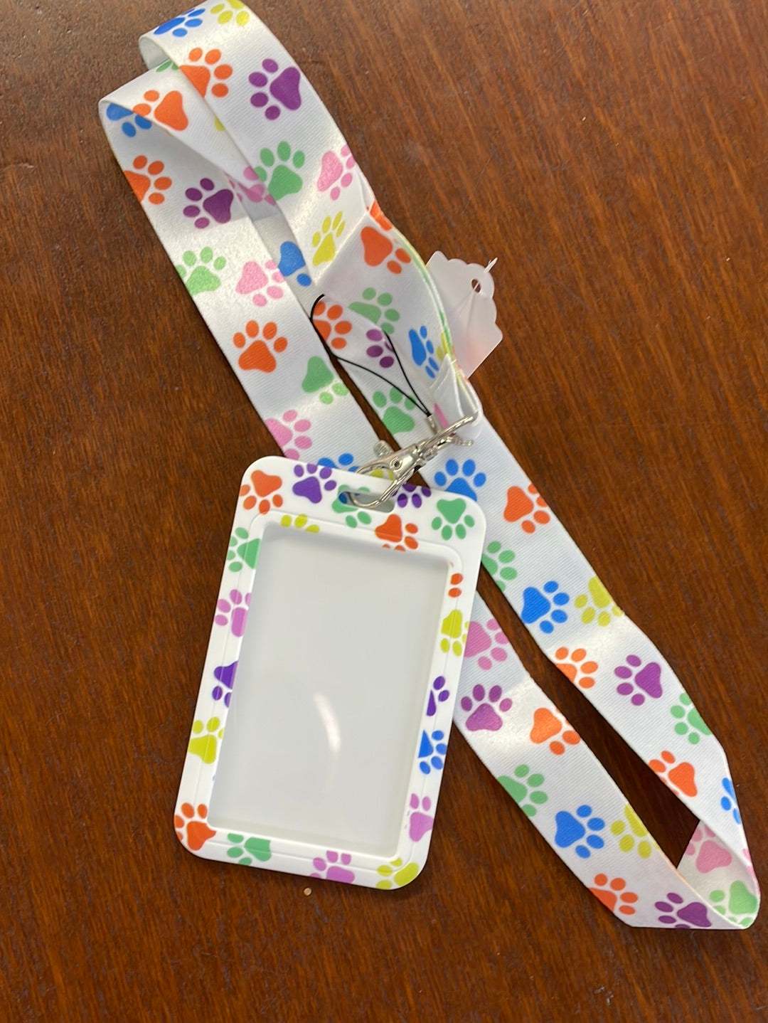 Paw Print ID Lanyard