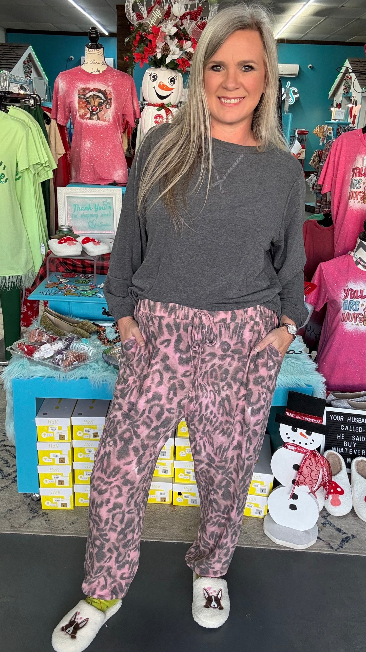 Charcoal Lounge Separates-Plus